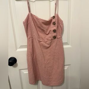 Dusty pink mini dress